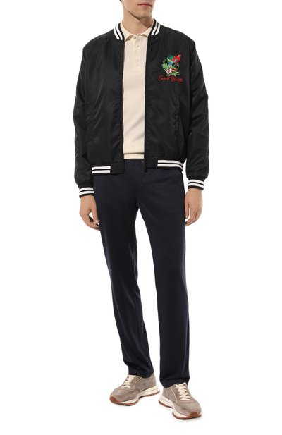 Шерстяные брюки CAPOBIANCO синего цвета по цене 46450 руб., арт. MPAN.0X00., фото 2 Шерстяные брюки CAPOBIANCO, арт. MPAN.0X00., фото 2