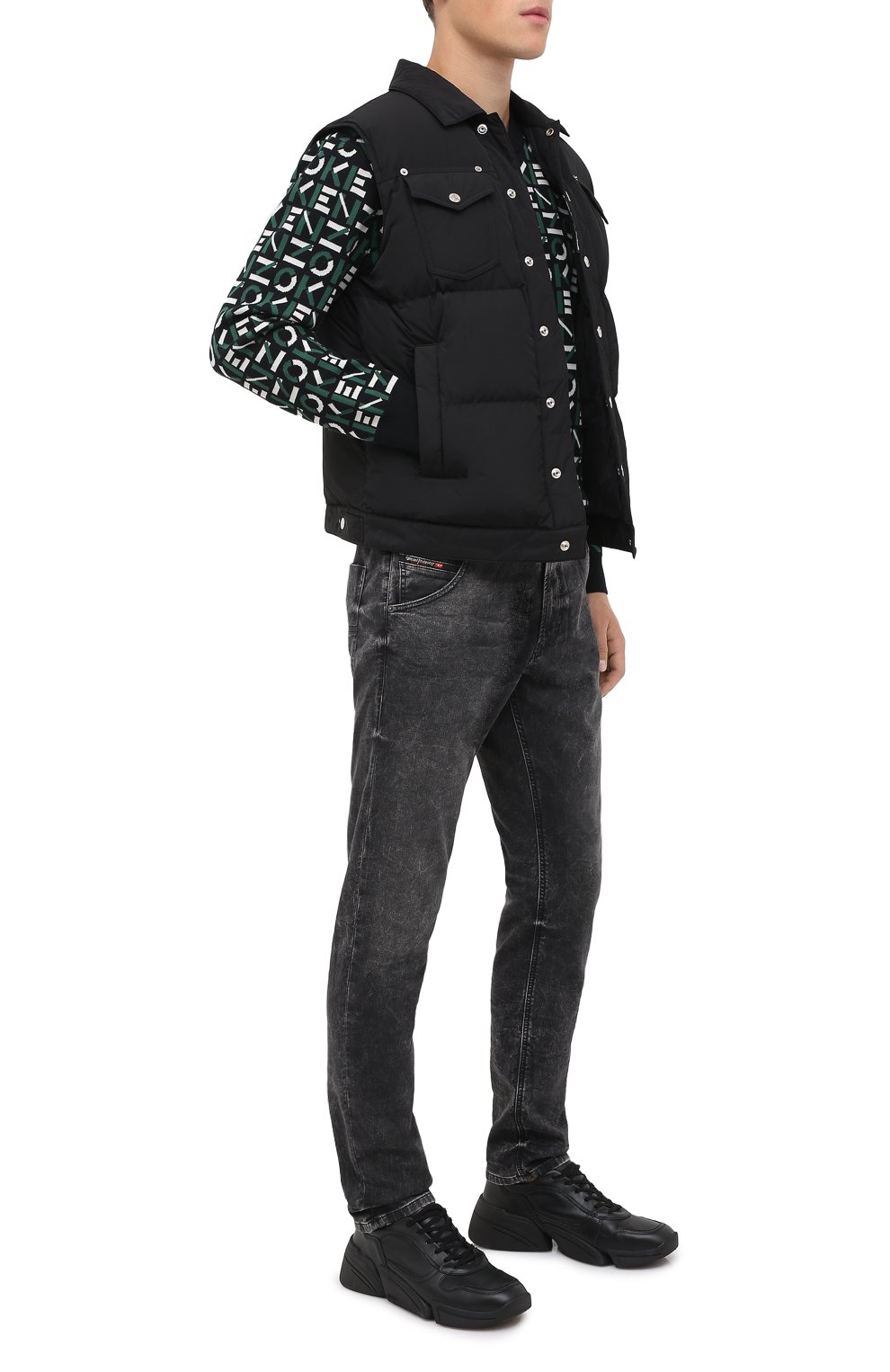 Кожаные кроссовки kenzo sport KENZO, арт. FA65SN451L50, фото 2