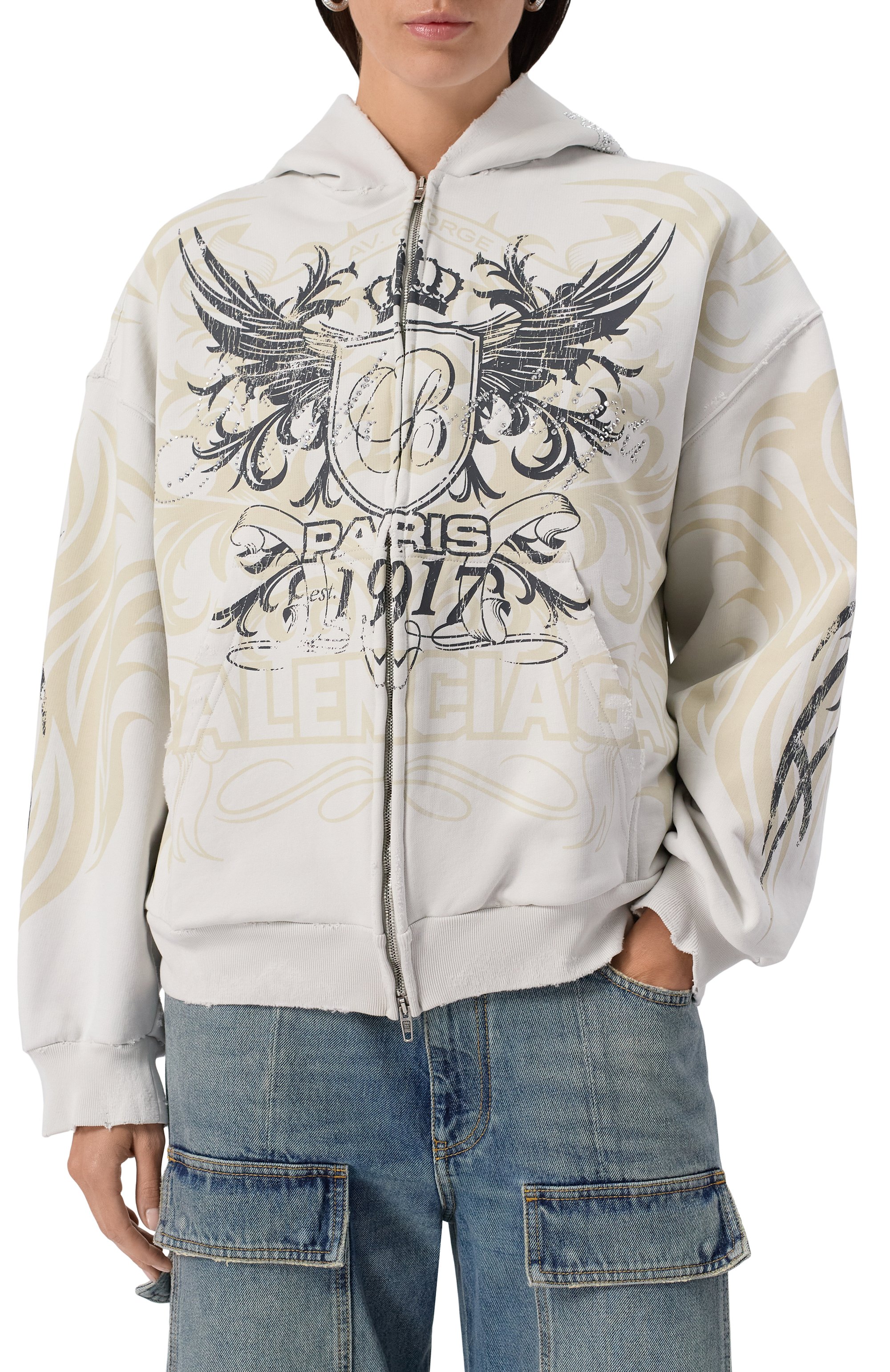 Хлопковая толстовка BALENCIAGA, арт. 803264/TRVR6, фото 7