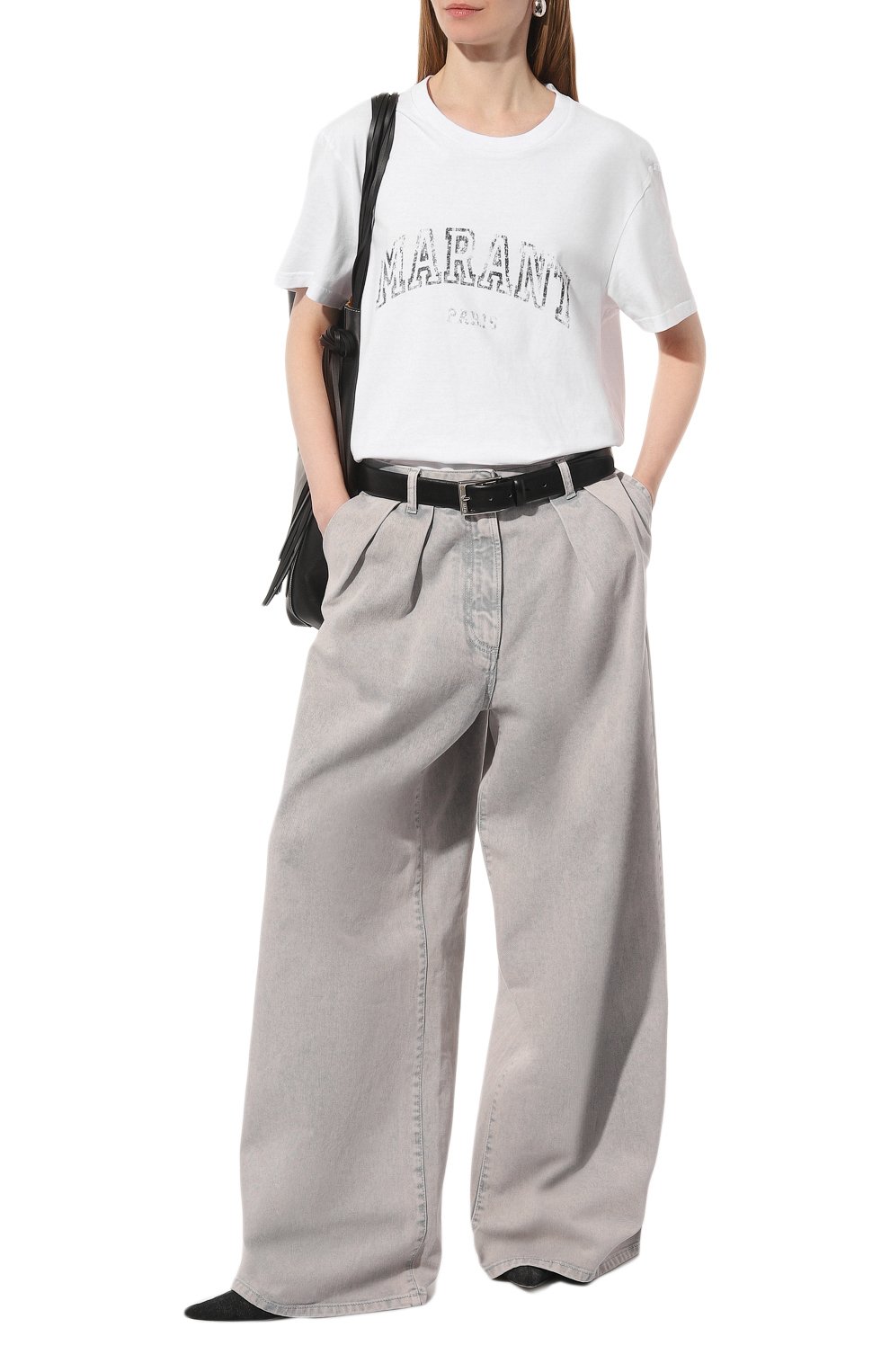 Хлопковая футболка ISABEL MARANT ETOILE, арт. 23PTS0069FA-A1N97E, фото 2