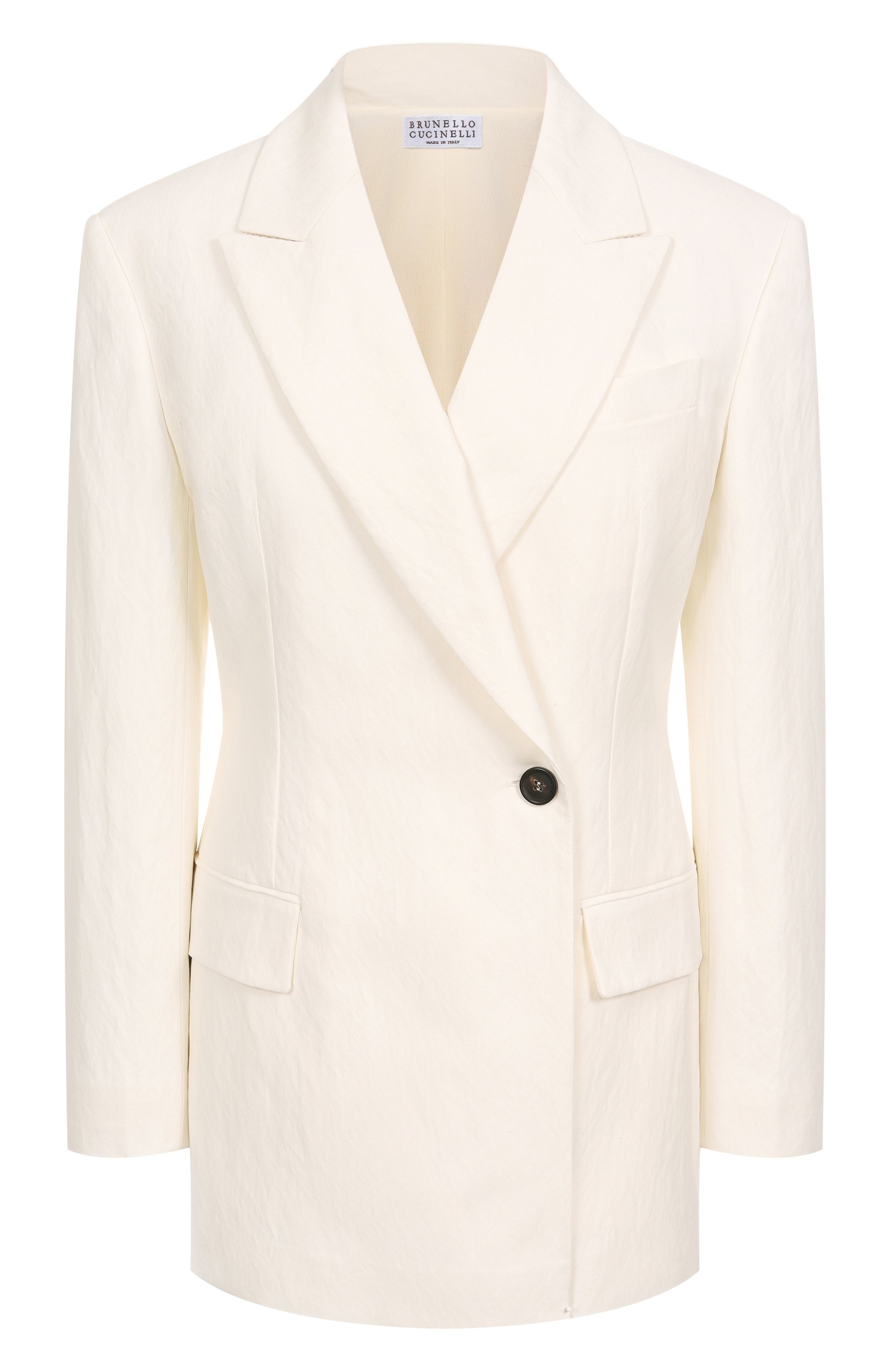 Жакет BRUNELLO CUCINELLI белого цвета по цене 527500 руб., арт. MH5407260, фото 1 Жакет BRUNELLO CUCINELLI, арт. MH5407260, фото 1
