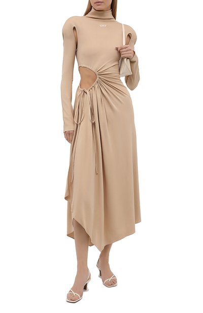 Платье из вискозы OFF-WHITE, арт. 0WDB320S21JER001, фото 2