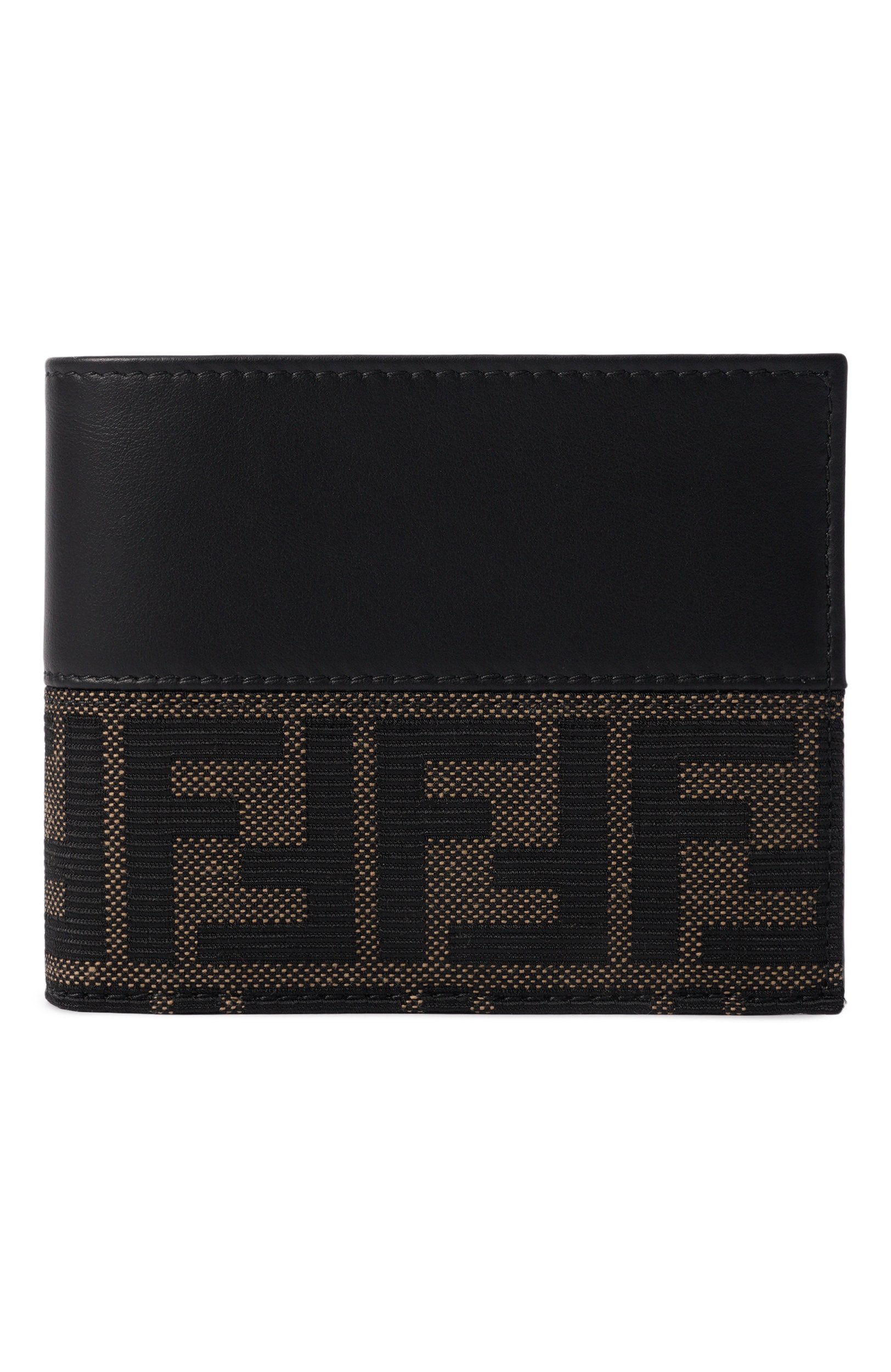 Комбинированное портмоне FENDI черного цвета по цене 69100 руб., арт. 7M0001/B139, фото 1 Комбинированное портмоне FENDI, арт. 7M0001/B139, фото 1