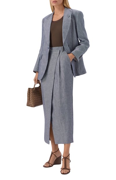 Хлопковый топ BRUNELLO CUCINELLI коричневого цвета по цене 85750 руб., арт. MP952FD600, фото 2 Хлопковый топ BRUNELLO CUCINELLI, арт. MP952FD600, фото 2