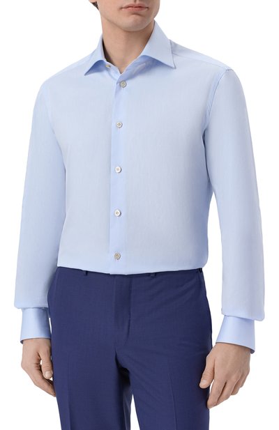 Хлопковая сорочка KITON, арт. UCIH06146_001, фото 3