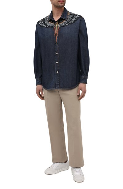 Джинсовая рубашка MARCELO BURLON, арт. CMYD014S21DEN001, фото 2