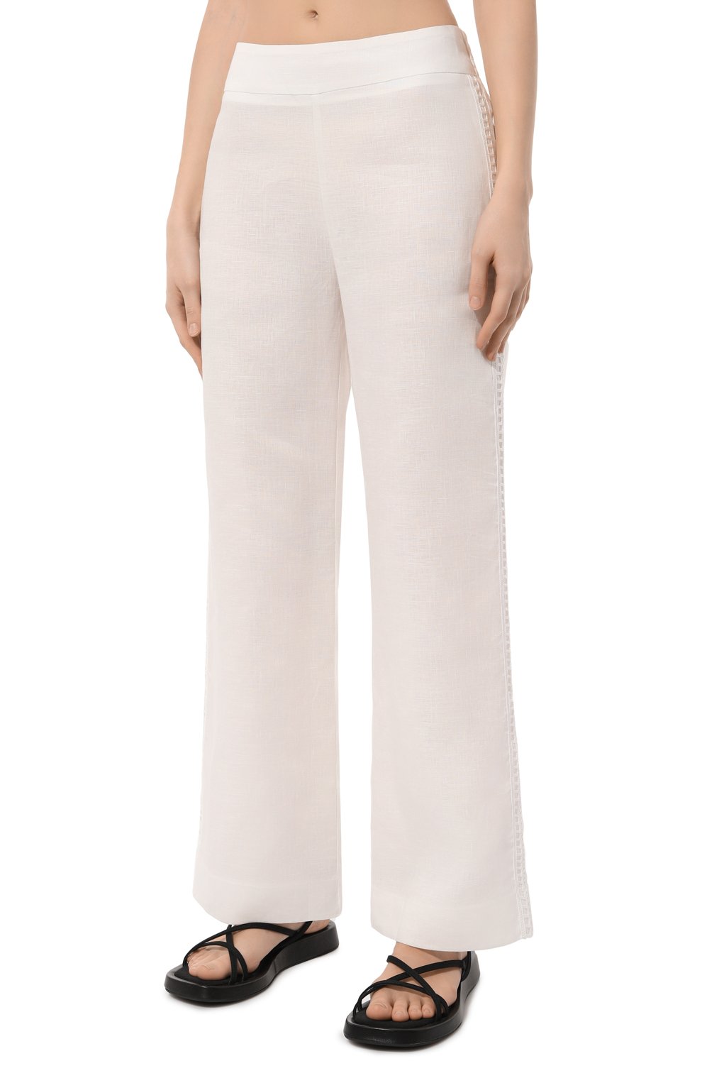 Льняные брюки ERMANNO SCERVINO, арт. D444P305HJC, фото 3