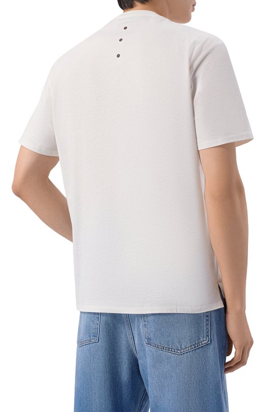 Хлопковая футболка Premiata PA1017 Белый  PA1017 Фото 4