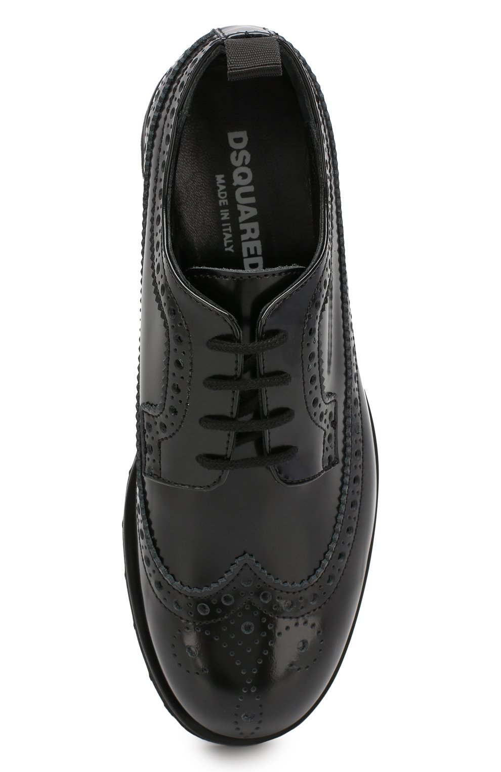 Кожаные дерби с брогированием DSQUARED2, арт. 57193/36-41, фото 4