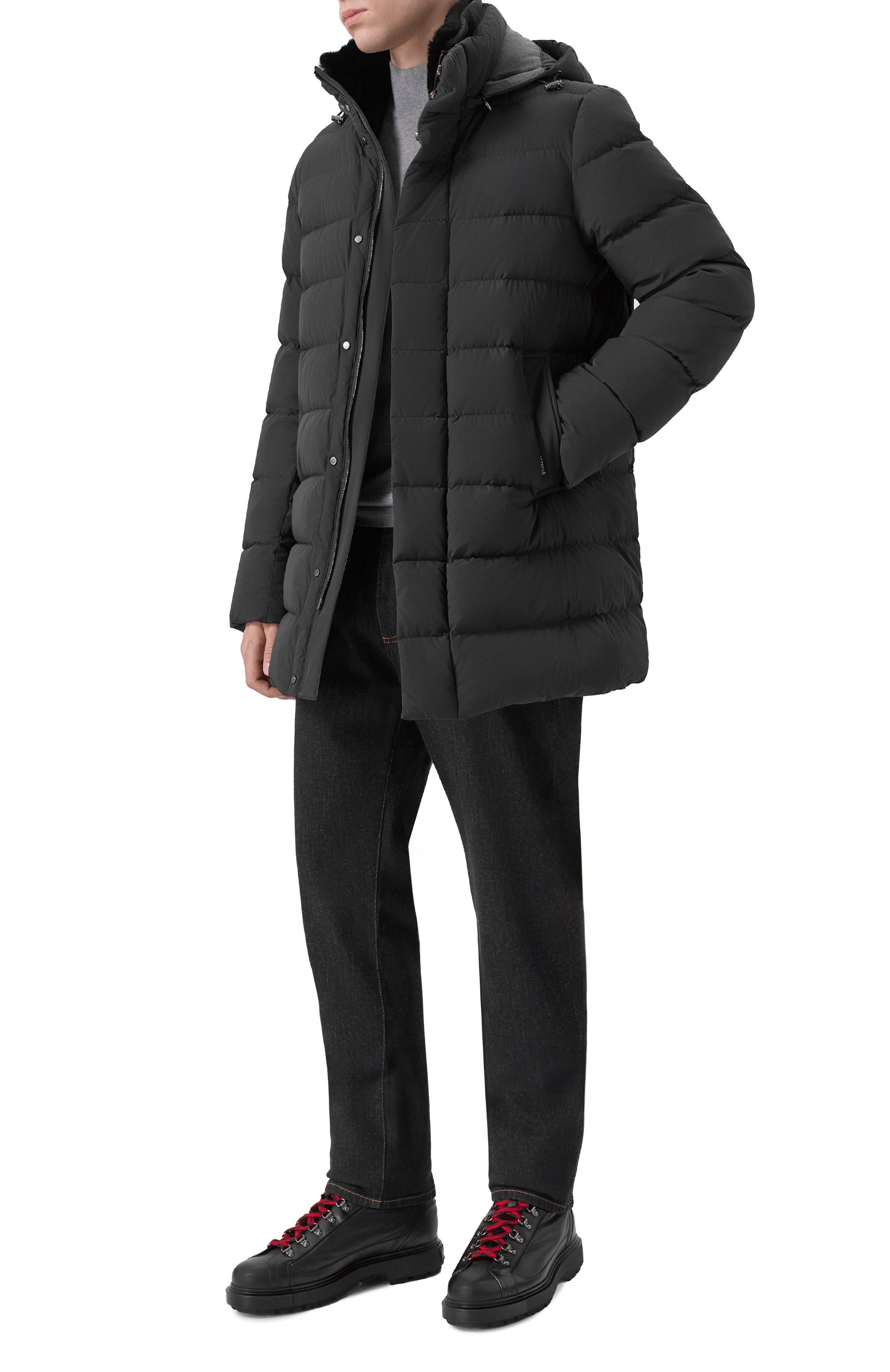 Пуховик с воротником из кролика HETREGO, арт. 8P435R/WILLIAM, фото 2