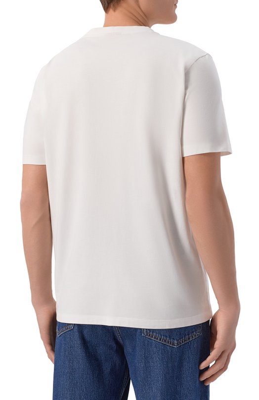 Хлопковая футболка HUGO 50553713 Белый  50553713 Фото 4