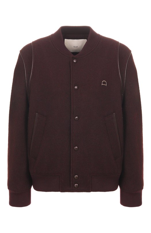 Шерстяной бомбер Dunst UDJU5D124W2 Коричневый UDJU5D124W2