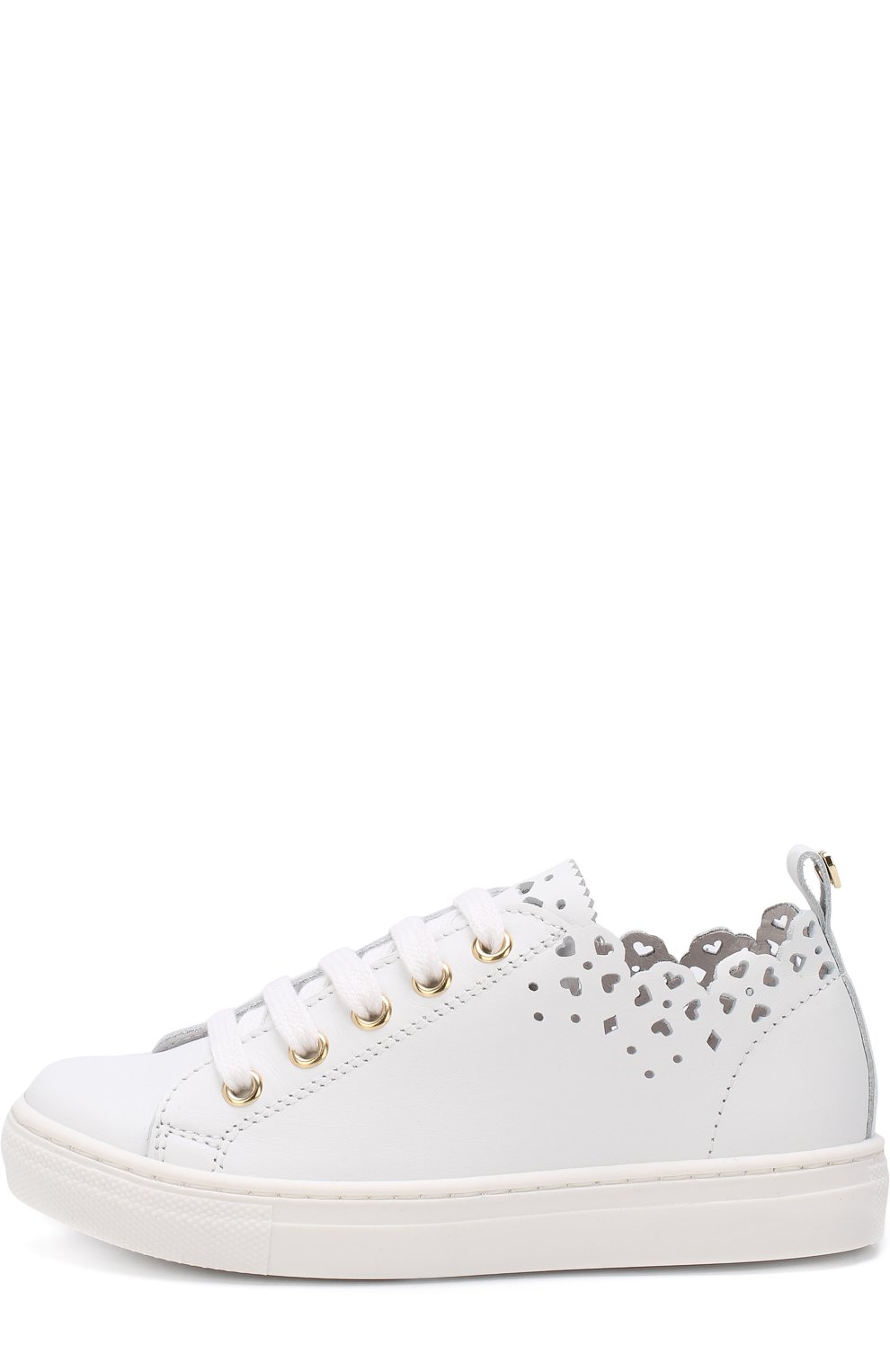 Кожаные кеды с перфорацией TWINSET, арт. HS88CU/28-34, фото 2