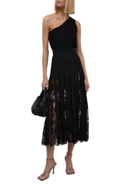 Юбка из хлопка и шелка DOLCE & GABBANA, арт. F4B6XT/FUABF, фото 2