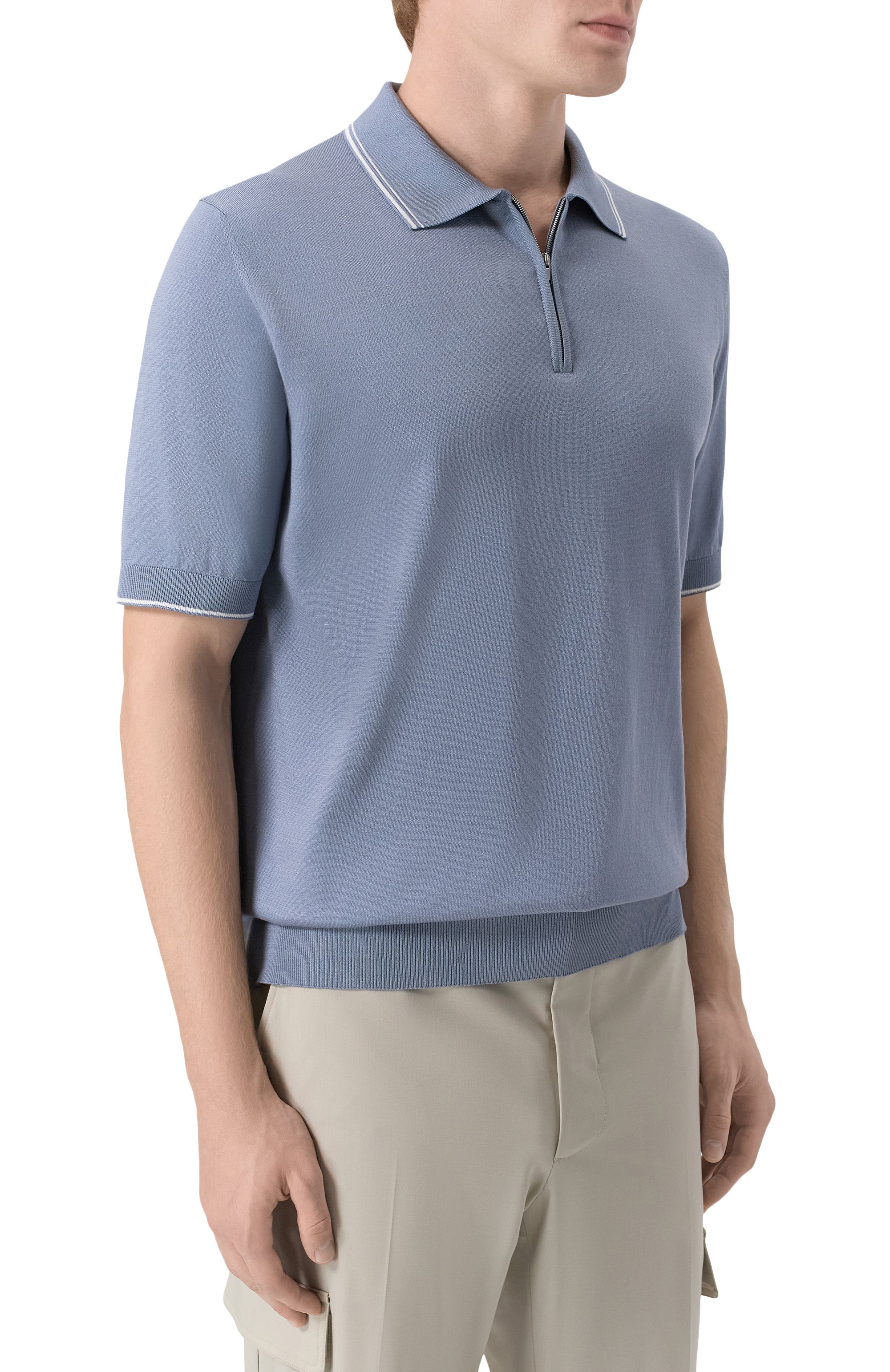 Поло из хлопка и шелка MVST, арт. M26.CSM.K425, фото 3