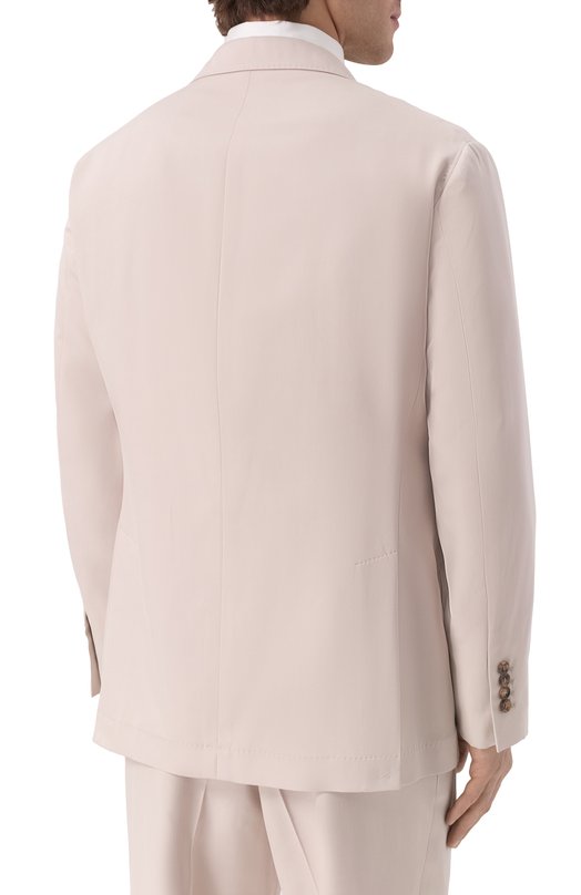 Шелковый костюм Brunello Cucinelli MB412LDWH Бежевый  MB412LDWH Фото 5