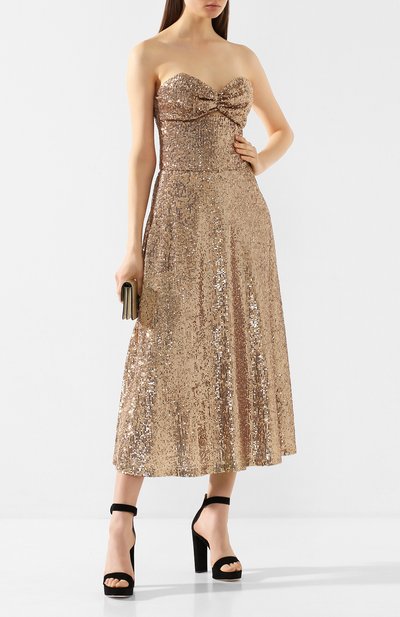 Юбка с пайетками IN THE MOOD FOR LOVE бежевого цвета по цене 59400 руб., арт. ILLARIA SKIRT, фото 2 Юбка с пайетками IN THE MOOD FOR LOVE, арт. ILLARIA SKIRT, фото 2