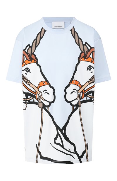 Женская хлопковая футболка BURBERRY, арт. 8016134