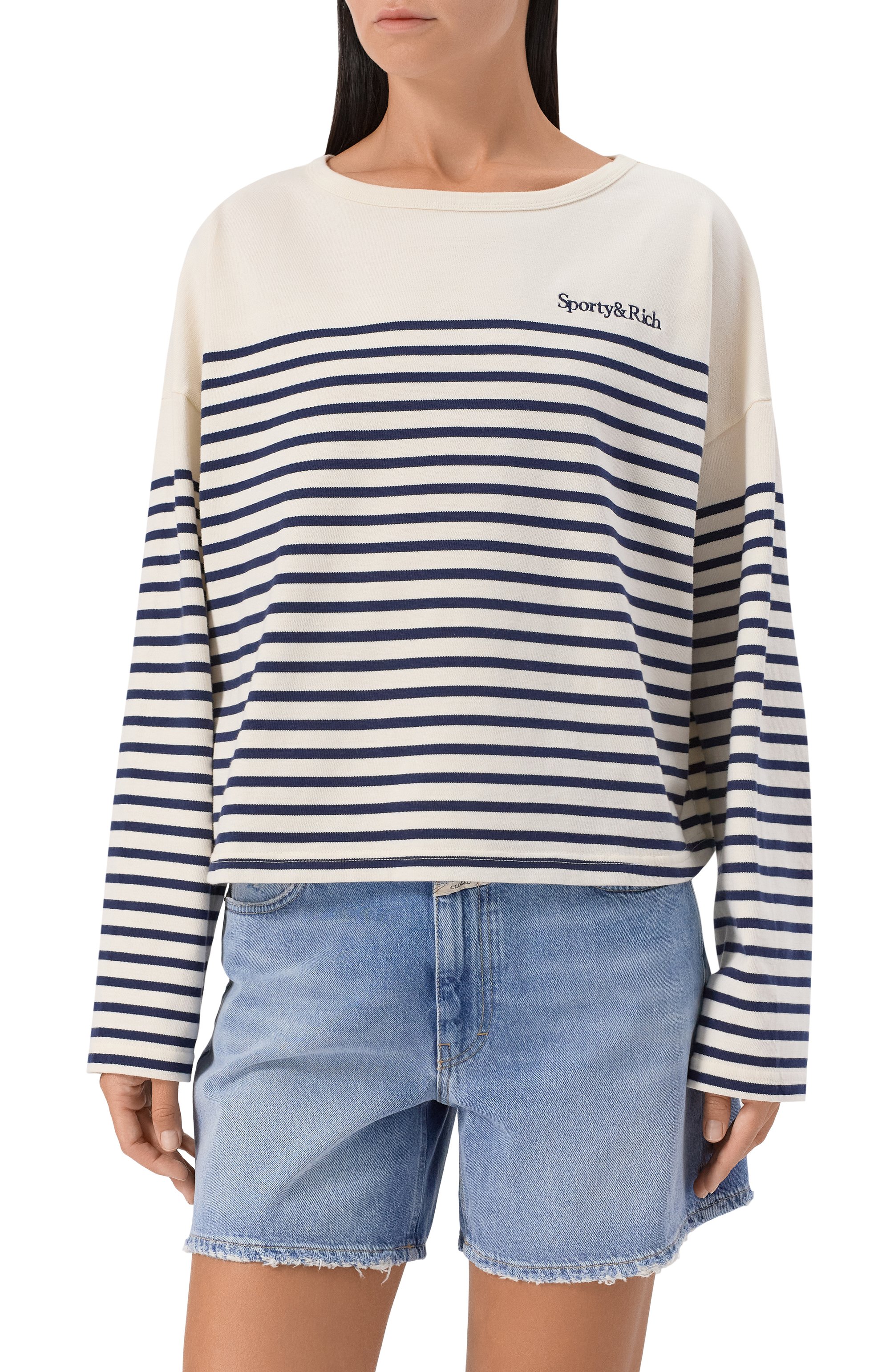 Хлопковый пуловер SPORTY AND RICH, арт. T0035508300ST14, фото 3