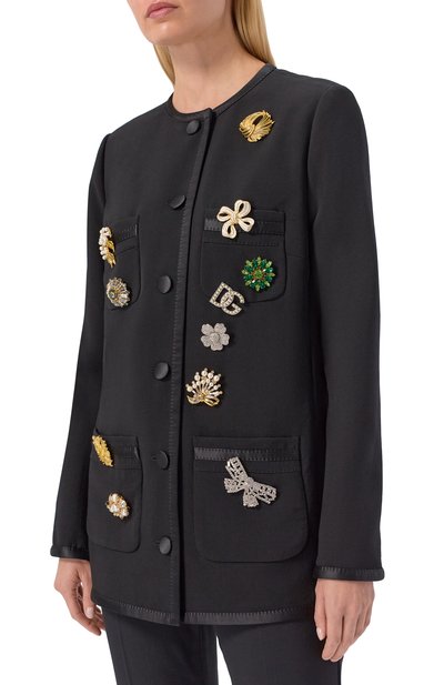Шерстяной жакет DOLCE & GABBANA, арт. F27EEZ/FU2L8, фото 3