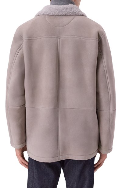 Дубленка из овчины KITON светло-серого цвета по цене 1470000 руб., арт. UW2247V0418H08, фото 4 Дубленка из овчины KITON, арт. UW2247V0418H08, фото 4