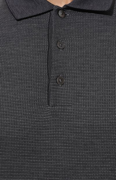 Поло из хлопка и шелка ZEGNA, арт. UC381A6/C748, фото 5