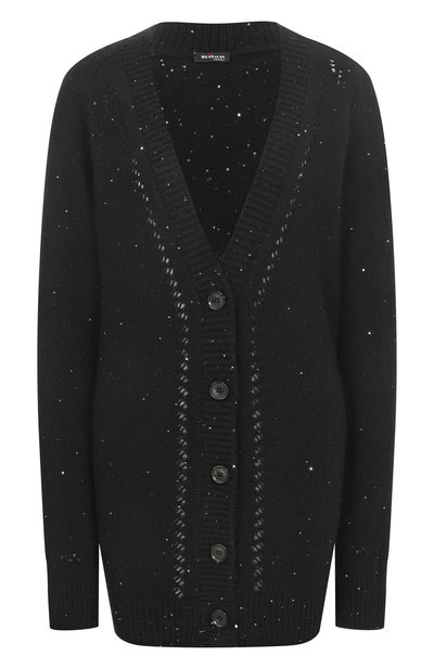 Женский кардиган из кашемира и шелка KITON, арт. D60701BLACK