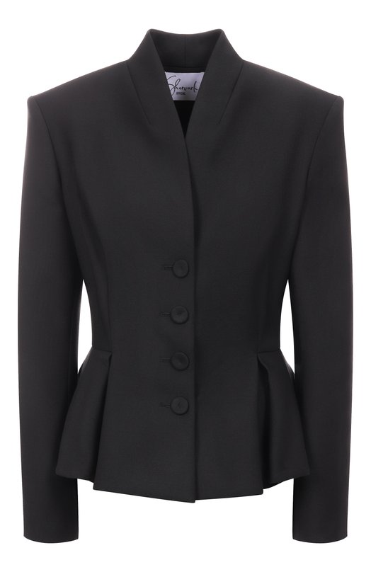 Шерстяной жакет Shervarli JA25-0019 Чёрный JA25-0019