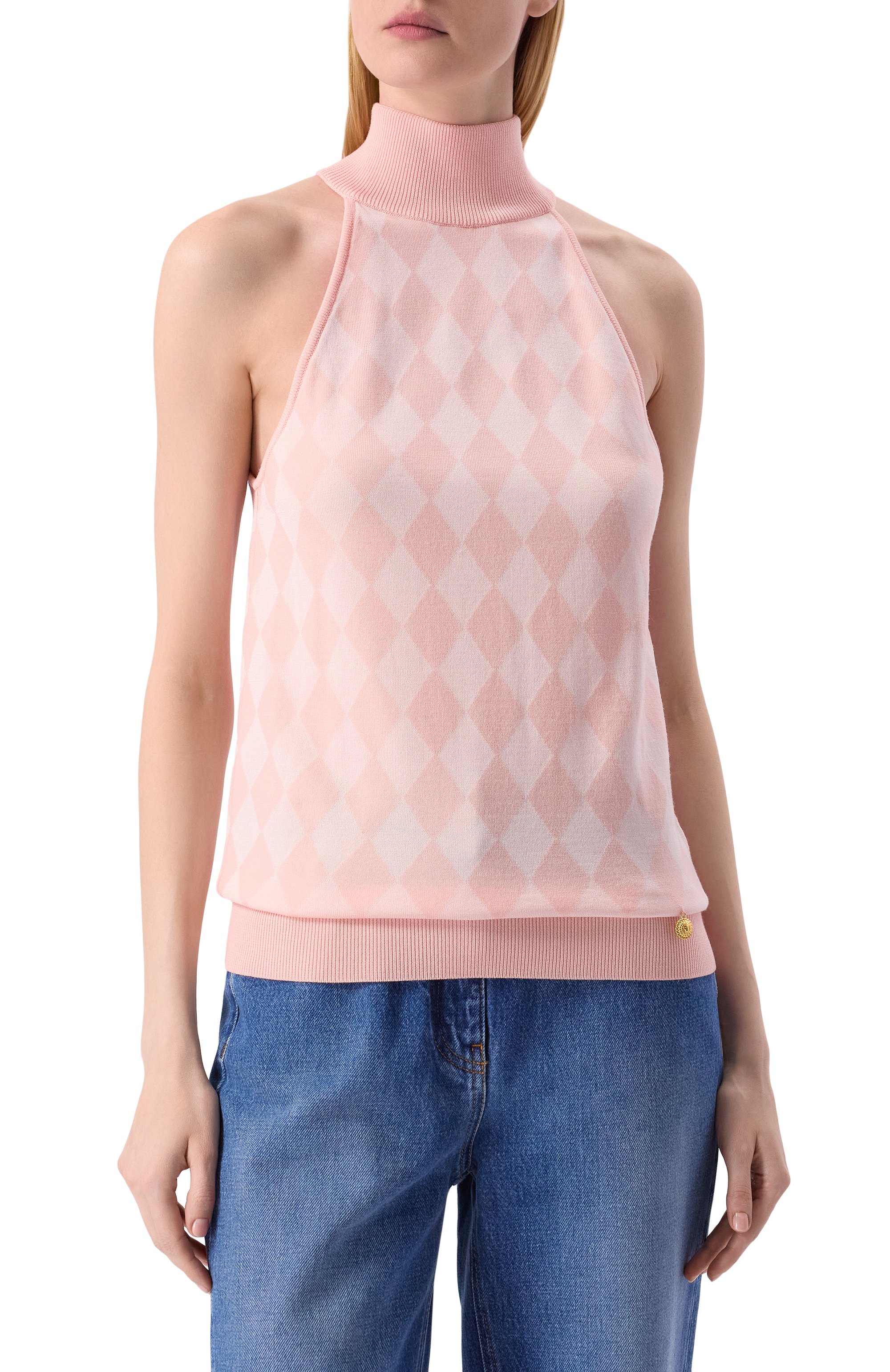 Топ из шерсти и вискозы BALMAIN, арт. DF1AE090/KG62, фото 3