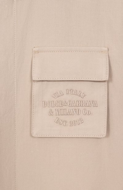 Хлопковая рубашка DOLCE & GABBANA, арт. L44S74/FU63D_001, фото 3