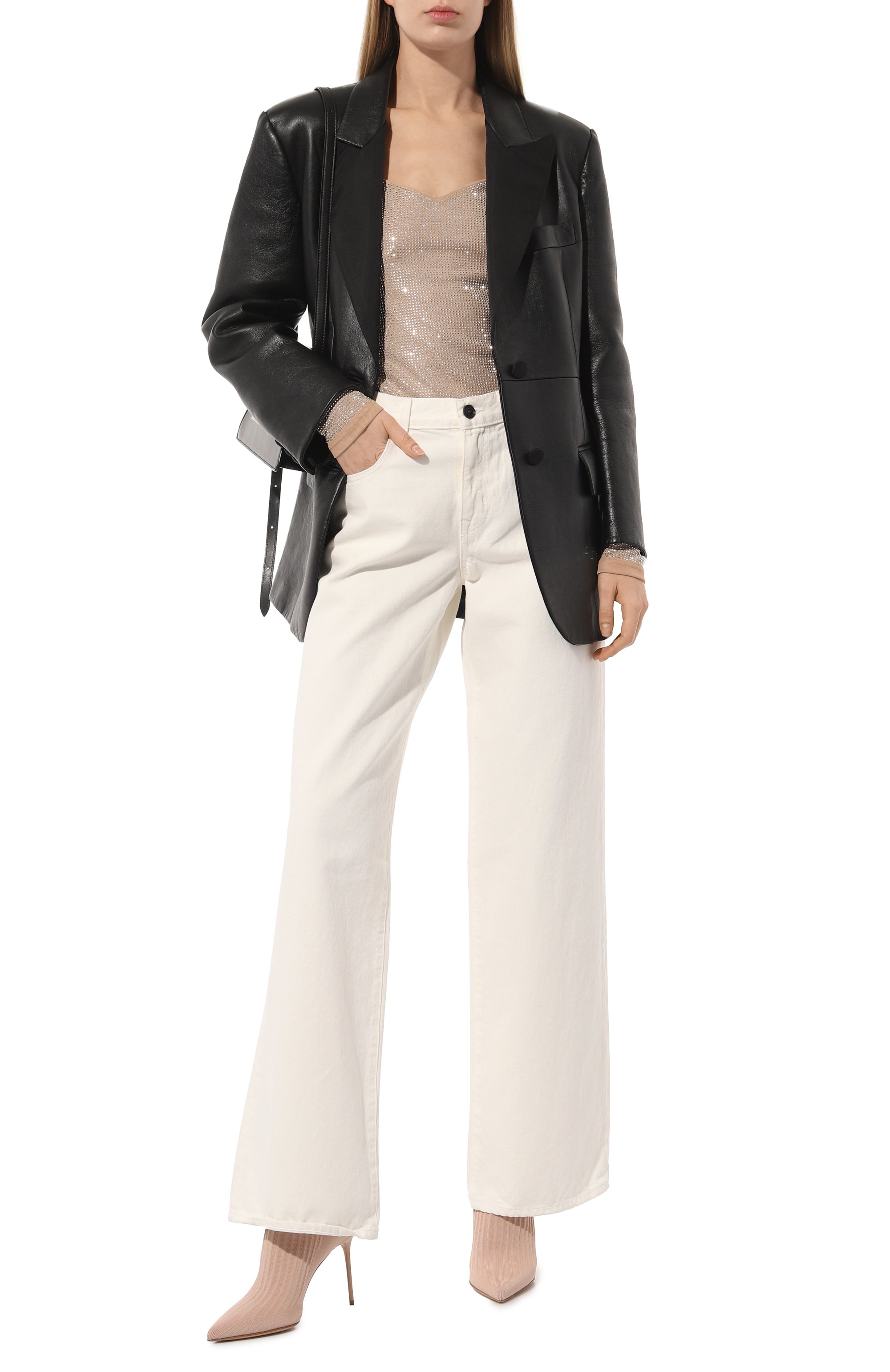 Текстильные ботильоны skye BALMAIN, арт. CN1TA641/TSKT, фото 2