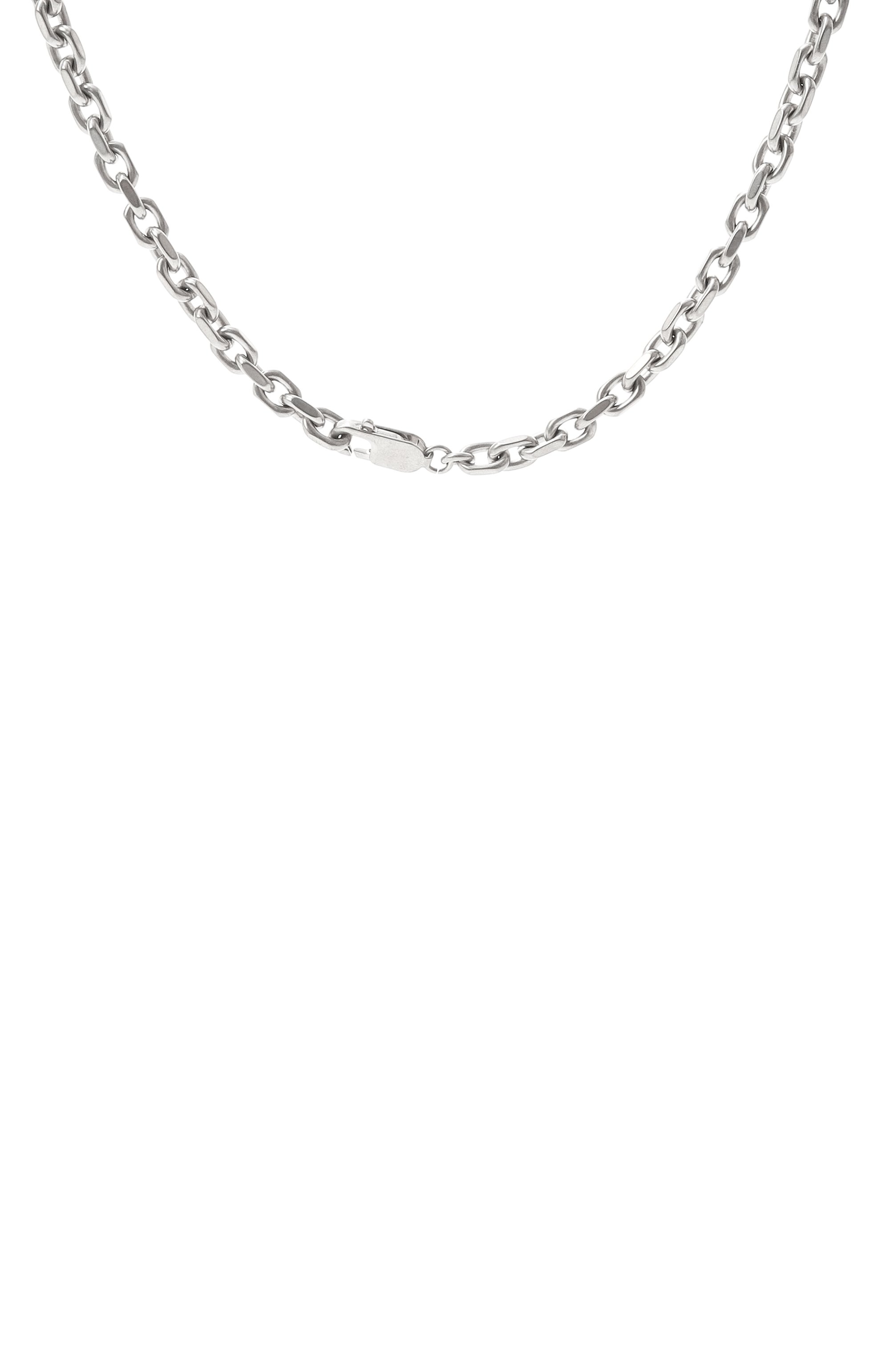 Колье MM6 серебряного цвета по цене 49950 руб., арт. SM6UU0068 P7211, фото 4 Колье MM6, арт. SM6UU0068 P7211, фото 4