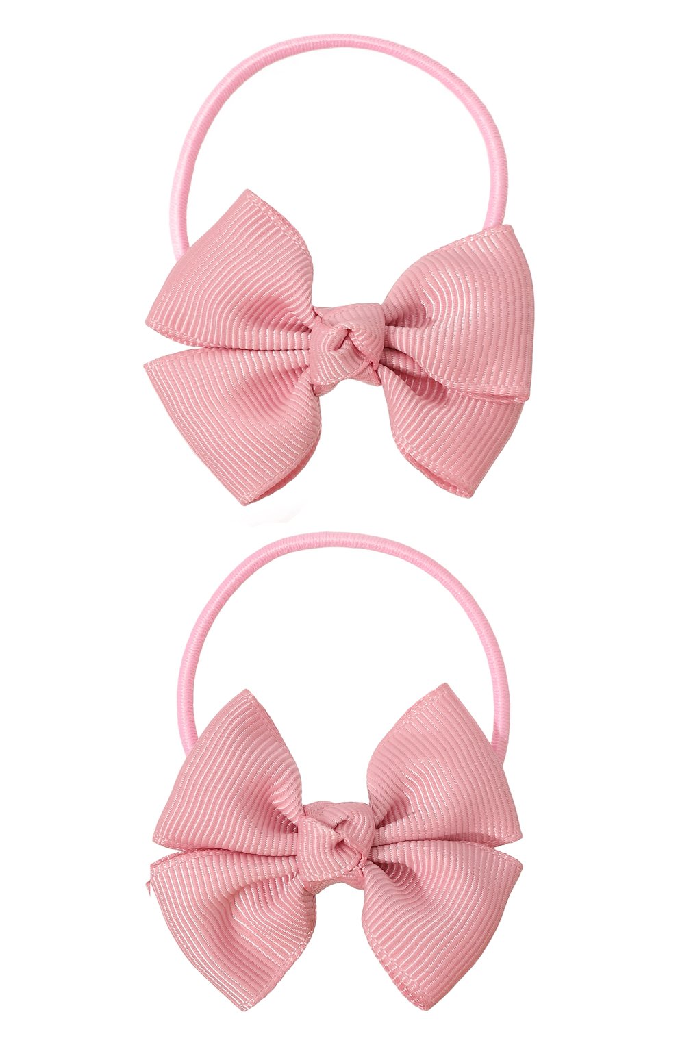 комплект из двух бантов-резинок JUNEFEE розового цвета по цене 1190 руб., арт. 7309, фото 1 комплект из двух бантов-резинок JUNEFEE, арт. 7309, фото 1