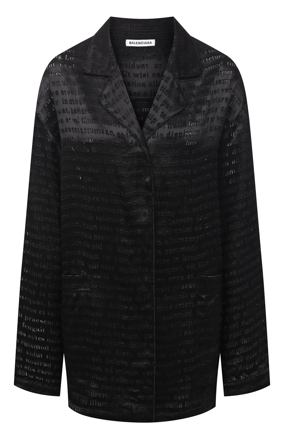 Рубашка из вискозы и шелка BALENCIAGA черного цвета по цене 172000 руб., арт. 602450/TJ084, фото 1 Рубашка из вискозы и шелка BALENCIAGA, арт. 602450/TJ084, фото 1