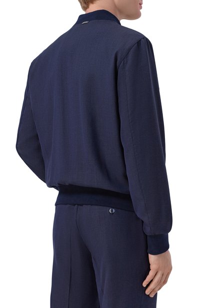 Бомбер из шерсти и шелка CAPOBIANCO, арт. 20M190.LR00., фото 4