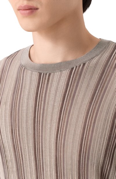 Джемпер из лиоцелла и хлопка EMPORIO ARMANI, арт. EM004407/AF23431, фото 5