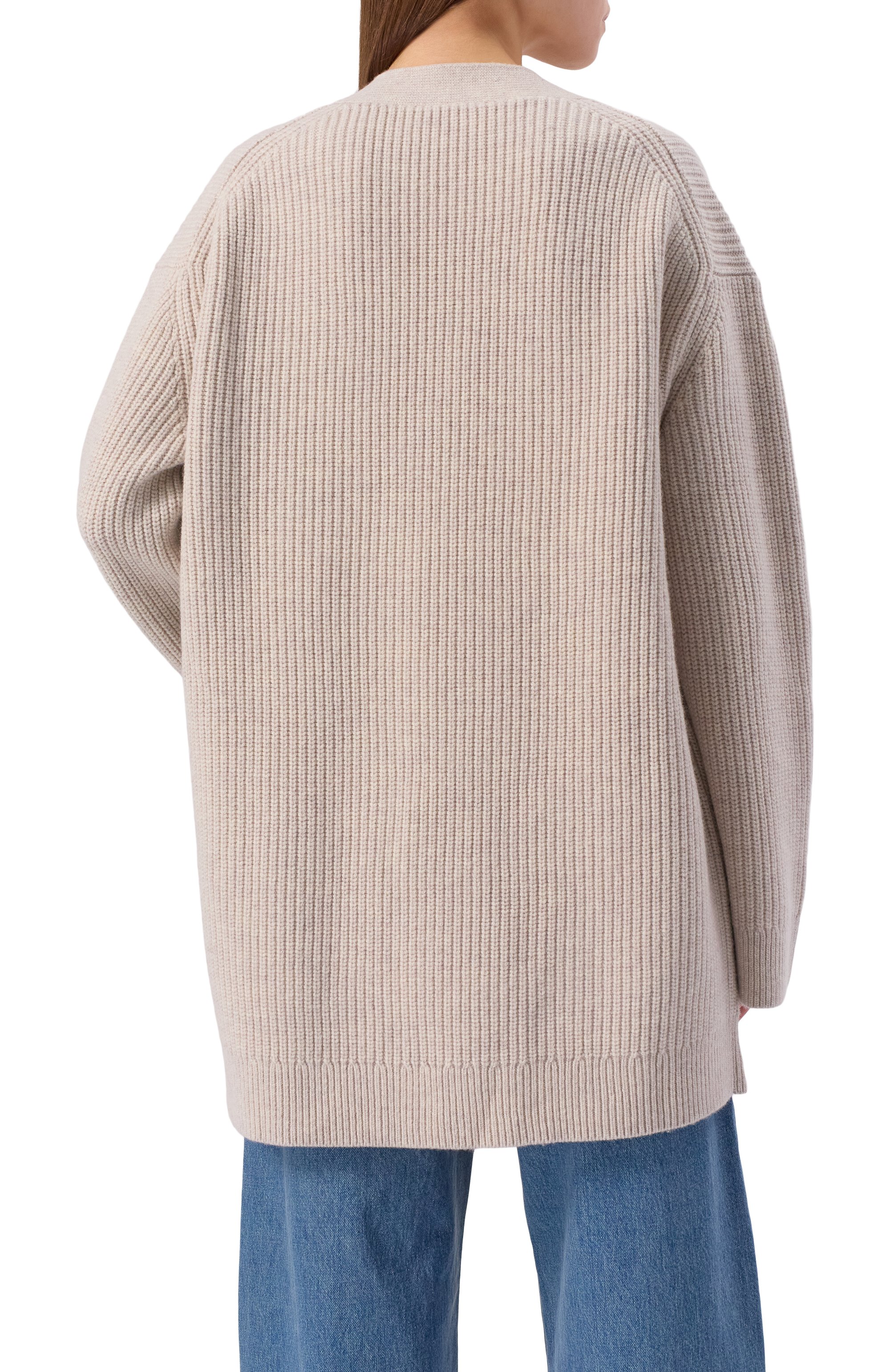 Шерстяной кардиган 12 STOREEZ кремового цвета по цене 29000 руб., арт. 134414, фото 4 Шерстяной кардиган 12 STOREEZ, арт. 134414, фото 4