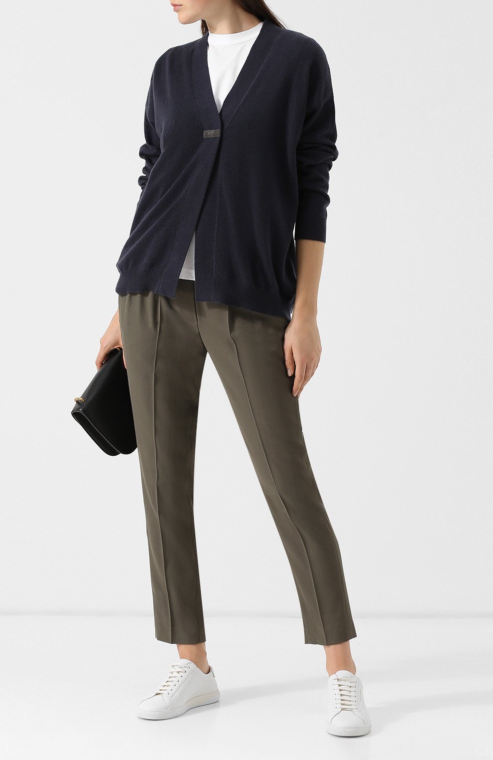 Однотонный кашемировый кардиган BRUNELLO CUCINELLI, арт. M12146206, фото 2