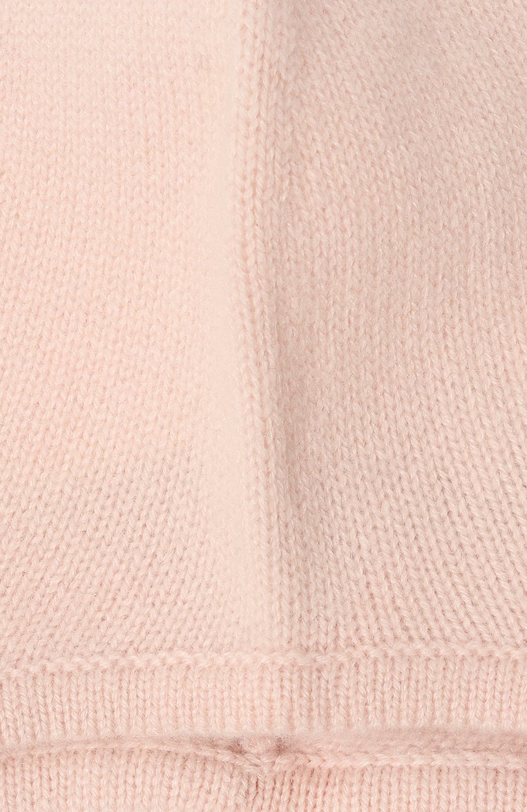 Детского кашемировая шапка OSCAR ET VALENTINE розового цвета, арт. BON01 | Фото 3 (Материал: Текстиль, Кашемир, Шерсть; Материал сплава: Проставлено; Нос: Не проставлено)