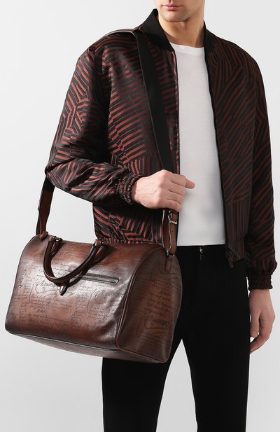 Кожаная дорожная сумка BERLUTI, арт. M190648, фото 5