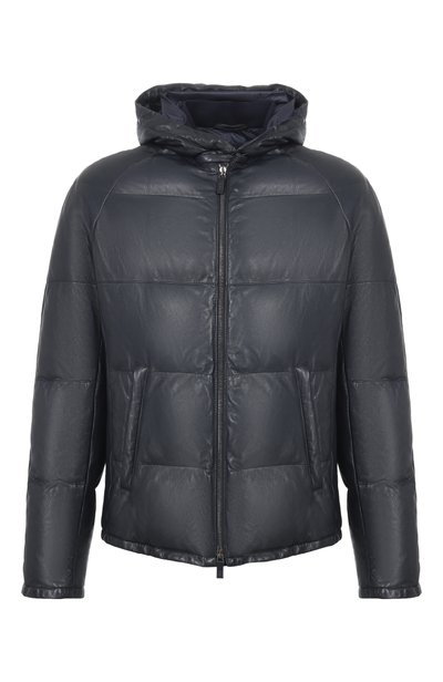 Мужская кожаный пуховик GIORGIO ARMANI, арт. 5SR50P/5SP50