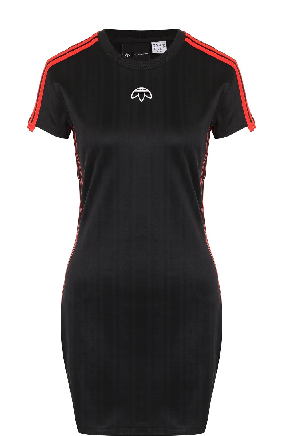 Мини-платье с круглым вырезом и логотипом бренда ADIDAS ORIGINALS BY ALEXANDER WANG черного цвета по цене 19700 руб., арт. DM9687/W, фото 1 Мини-платье с круглым вырезом и логотипом бренда ADIDAS ORIGINALS BY ALEXANDER WANG, арт. DM9687/W, фото 1