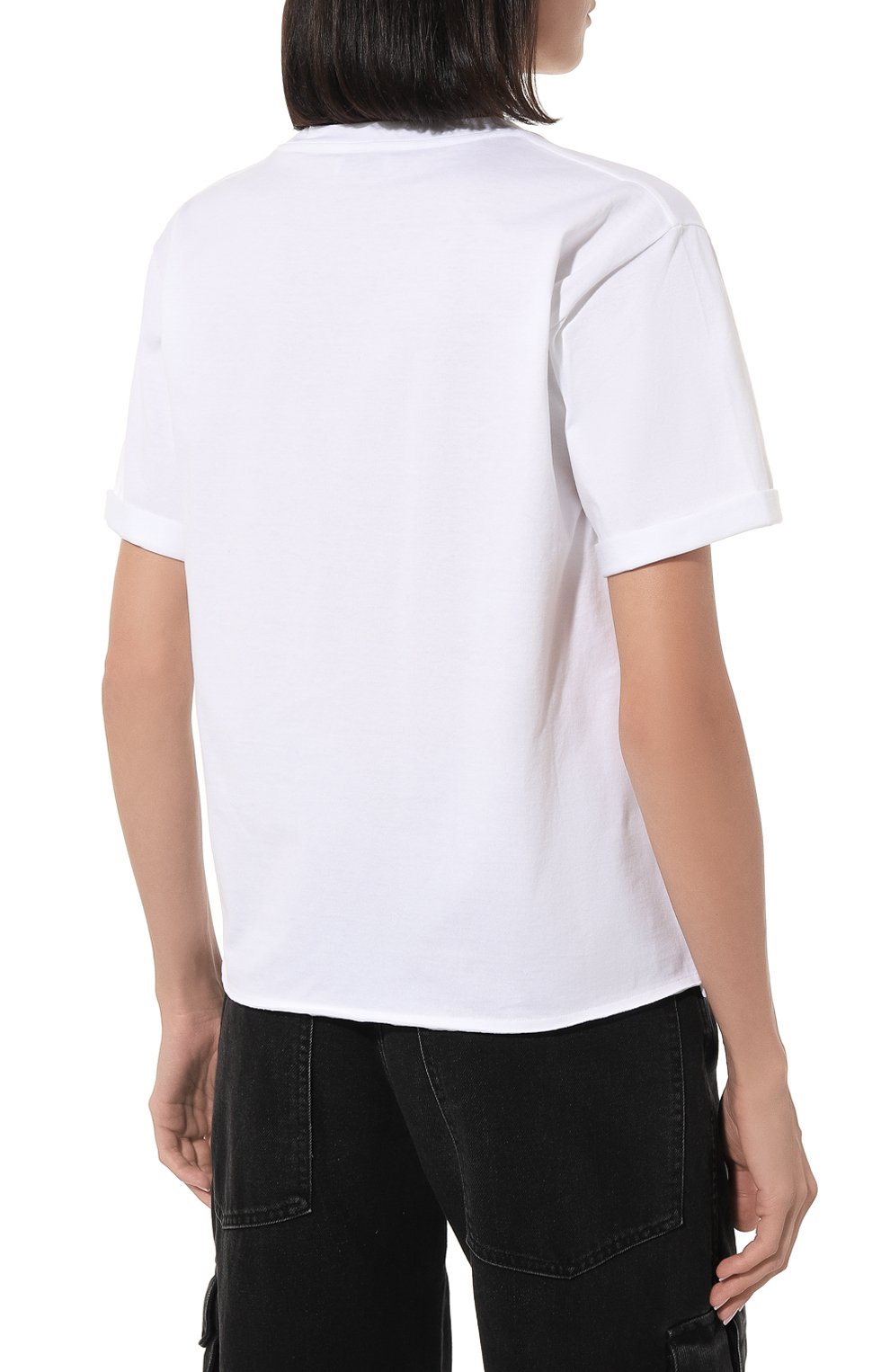 Хлопковая футболка SAINT LAURENT, арт. 460876, фото 4