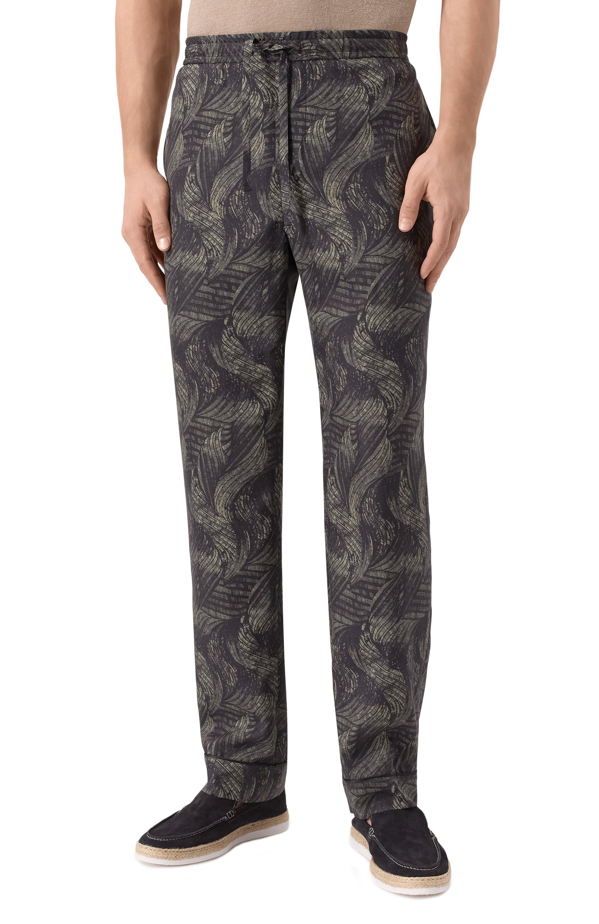 Шелковые брюки CORNELIANI, арт. 254T18-2591922, фото 3