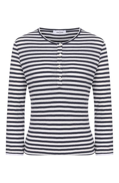 Женский лонгслив изо льна и хлопка GRAN SASSO, арт. 60289/87272