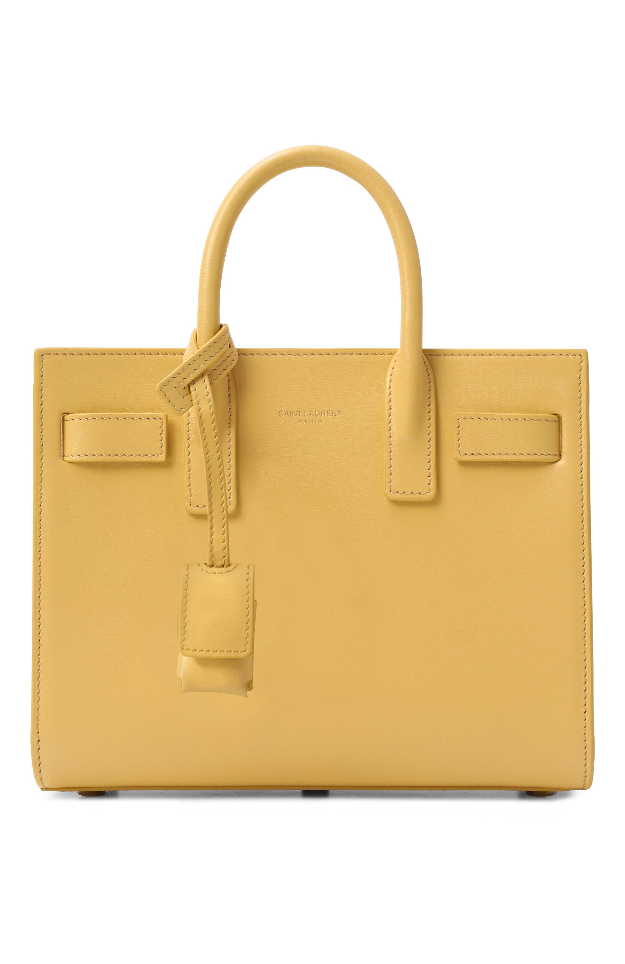 Сумка sac de jour nano SAINT LAURENT желтого цвета по цене 339000 руб., арт. 392035/02G9W, фото 1 Сумка sac de jour nano SAINT LAURENT, арт. 392035/02G9W, фото 1