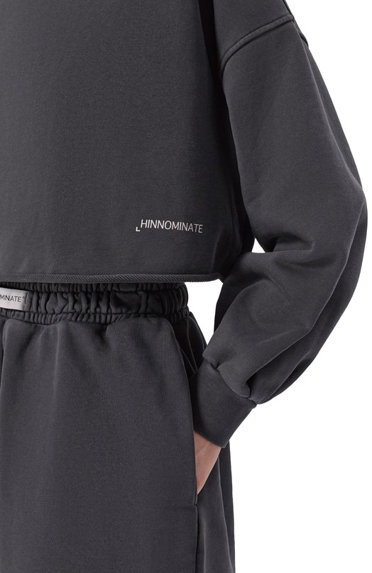 Хлопковый свитшот HINNOMINATE HMABW02436 Серый  HMABW02436 Фото 5