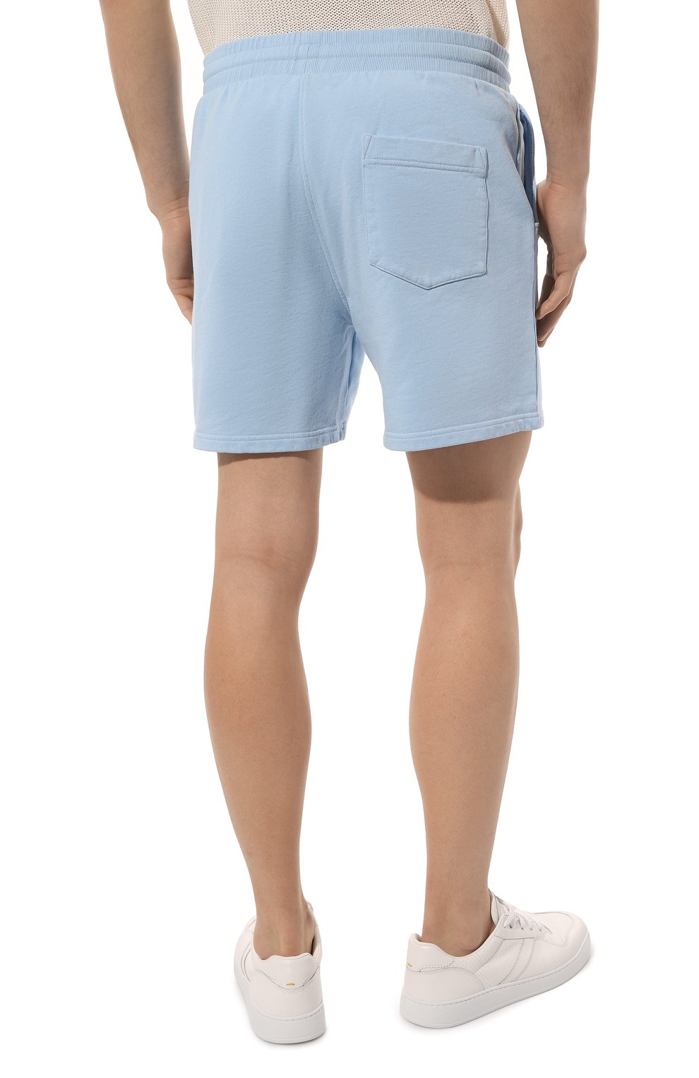 Хлопковые шорты CASABLANCA голубого цвета по цене 38700 руб., арт. MS23-JTR-003-17, фото 4 Хлопковые шорты CASABLANCA, арт. MS23-JTR-003-17, фото 4