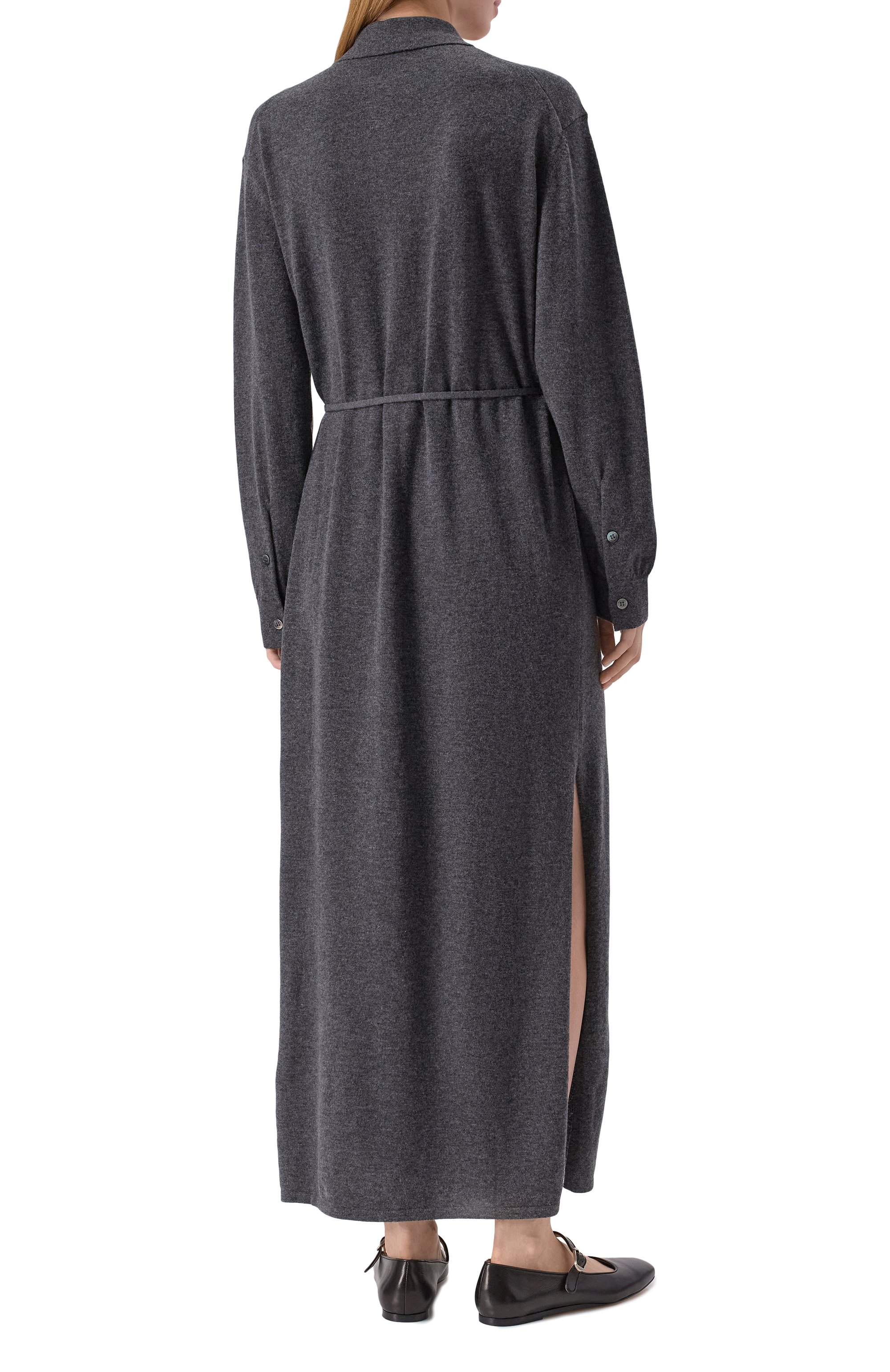 Платье из шерсти и кашемира 12 STOREEZ серого цвета по цене 26000 руб., арт. 134630, фото 4 Платье из шерсти и кашемира 12 STOREEZ, арт. 134630, фото 4