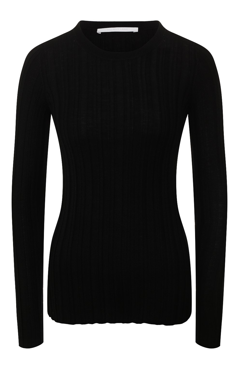 Шерстяной пуловер HELMUT LANG черного цвета по цене 27350 руб., арт. J09HW708, фото 1 Шерстяной пуловер HELMUT LANG, арт. J09HW708, фото 1